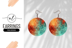 Abstract round earring png design Product Image 1