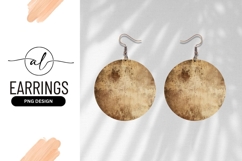 Antique gold round earring design Product Image 1