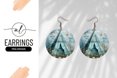 Bohemian tepee round earring png design Product Image 1