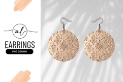 Elegant round earring png design Product Image 1