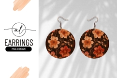 Elegant floral round earring design Product Image 1