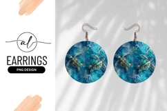 Round Rainbow Earring Png Design Product Image 1