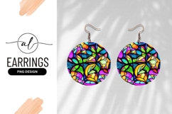 Colorful Round Stained Glass Design Illustration Product Image 1