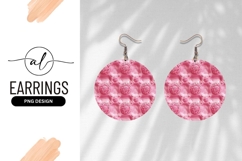 Pink Round Earring Png Pattern Texture Product Image 1