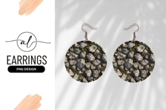 Overhead View of Gray Rocks and Green Moss Texture Product Image 1