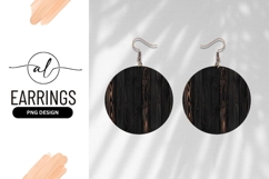 Black Wood Grain Texture in a Circle with Brown Highlights Product Image 1