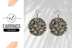 Circular Composition of Gray and Brown Rocks and Pebbles Product Image 1