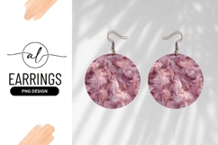 Soft Pink Feathers in a Circle Arrangement Texture Product Image 1