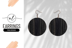 Black Wood Grain Texture in a Circular Frame dark Product Image 1