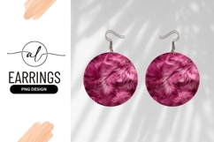 Pink Feathers in a Circle Arrangement Texture Background Product Image 1