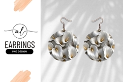 White Calla Lilies with Yellow Stamens in a Circular Product Image 1