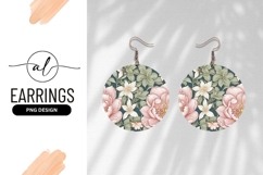 Floral Pattern With Peonies And White Flowers Product Image 1