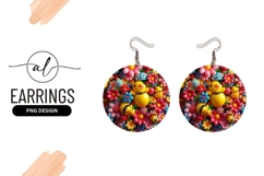 Cartoon Bees In Colorful Flower Garden Product Image 1