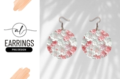 White And Pink Paper Flowers Round Design Product Image 1