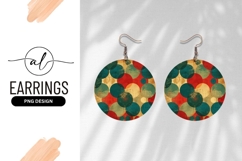Colorful Retro Grunge Circle Pattern Background Design Product Image 1