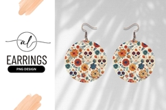 Day Of The Dead Skulls And Flowers Product Image 1