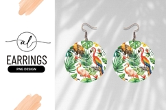 Watercolor Tropical Birds And Plants Seamless Pattern Product Image 1