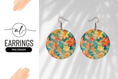 Round Floral Pattern Watercolor Graphic Product Image 1