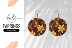 Watercolor Daffodils Round Ornament Floral Illustration Product Image 1