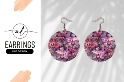 Circular Backdrop Of Vibrant Orchid Flower Arrangement Product Image 1