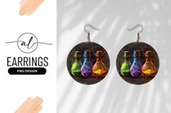 Three Colorful Magic Potion Bottles Illustration Product Image 1