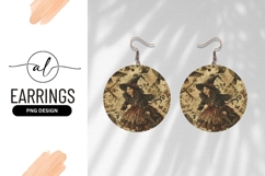 Vintage Witch Girl Portrait With Birds Product Image 1