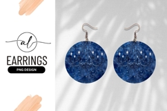 Blue Chandelier Round Earring Png Elegant Design Product Image 1