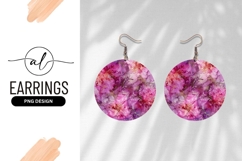 Pink And Gold Alcohol Ink Art Circle Product Image 1