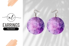 Silhouette of Woman in Purple Dress on Abstract Product Image 1