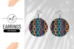 Colorful Chain Pattern in a Circular Shape on a Textured Product Image 1