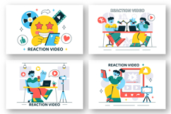 10 Social Media Reaction Video Illustration Product Image 3