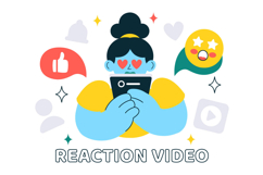 10 Social Media Reaction Video Illustration Product Image 4