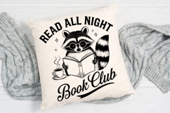 Read All Night Book Club SVG Design Product Image 4