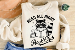 Read All Night Book Club SVG Design Product Image 2
