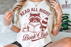 Read All Night Book Club SVG Design Product Image 3