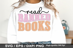 Read Banned Books - Book Lover SVG Design Product Image 1
