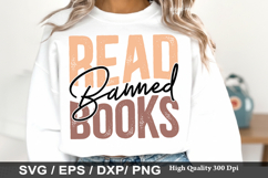 Read Banned Books - Book Lover SVG Design Product Image 1