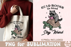 Read Books Be kind Stay Weird PNG Product Image 7