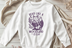 Woodland Witch SVG PNG Read Like a Witch Fox Cottagecore Product Image 3