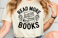 Read More Books SVG, Book Lover SVG, Reading SVG Product Image 2