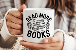 Read More Books SVG, Book Lover SVG, Reading SVG Product Image 3