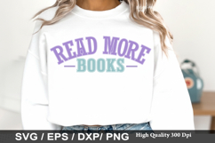 Read More Books - Book Lover SVG Design Product Image 1