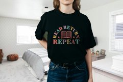 Read Return Repeat T-Shirt, Book Lover Shirt, Free Books Shi Product Image 1
