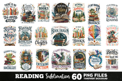 Reading Sublimation Bundle 60 Designs PNG Product Image 2