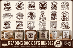 Reading Book Svg Bundle Product Image 1