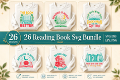 Reading Book Svg Bundle Product Image 1