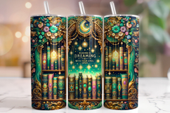 Book Tumbler Wrap, Library Tumbler, Reading Tumbler, Books Product Image 1