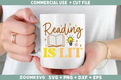 Reading SVG, Book Lover SVG, Book SVG, Book PNG, Retro SVG Product Image 2