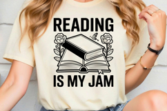 Reading Is My Jam SVG, Book Lover SVG, Reading SVG Product Image 2