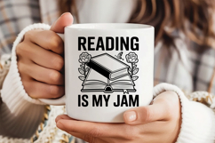 Reading Is My Jam SVG, Book Lover SVG, Reading SVG Product Image 3